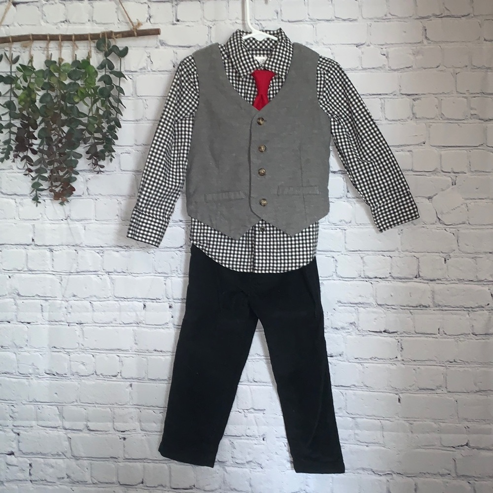 3T Christmas Special Holiday Boy’s 4 Piece Suit